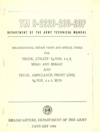 TM 9-2320-208-20P (1966)<font color=red><b>*</b></font>