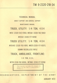 TM 9-2320-218-34 (1972)<font color=red><b>*</b></font>